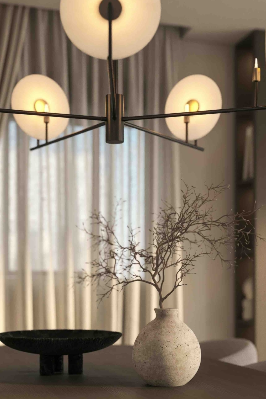 Meubels en materialen in japandi interieur