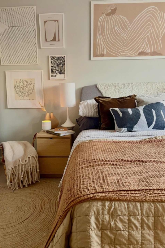 Scandinavisch bohemian interieur slaapkamer inspiratie