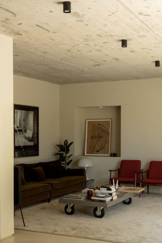 soft industrial woonkamer