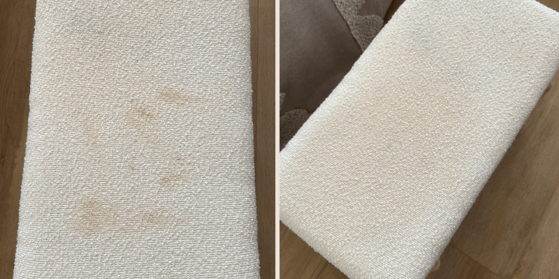 resultaat stoomreiniger van Action before after fotos