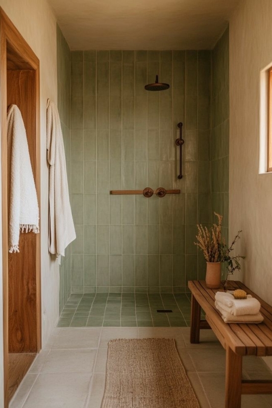 tegels in boho badkamer