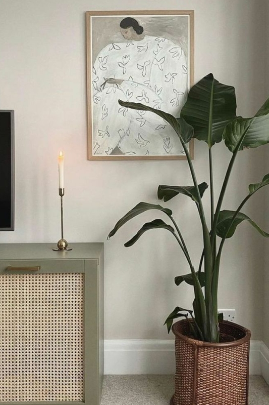 warme woonkamer kleur: Skimming Stone van Farrow & Ball