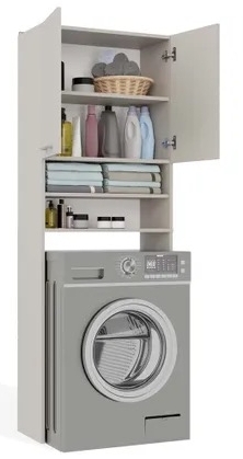 Praxis Maxy wasmachine ombouw kast (crème)