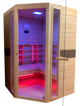 hoog toediening Academie De Interline infrarood sauna | Het hoekmodel