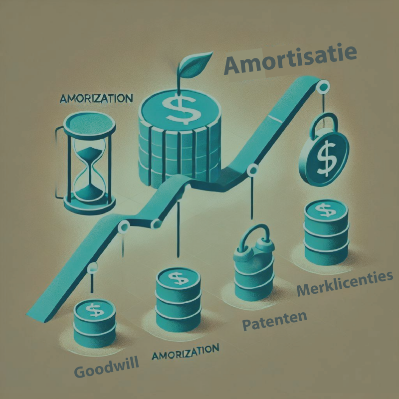 Overzicht van Amortisatie met betekenis en inhoud