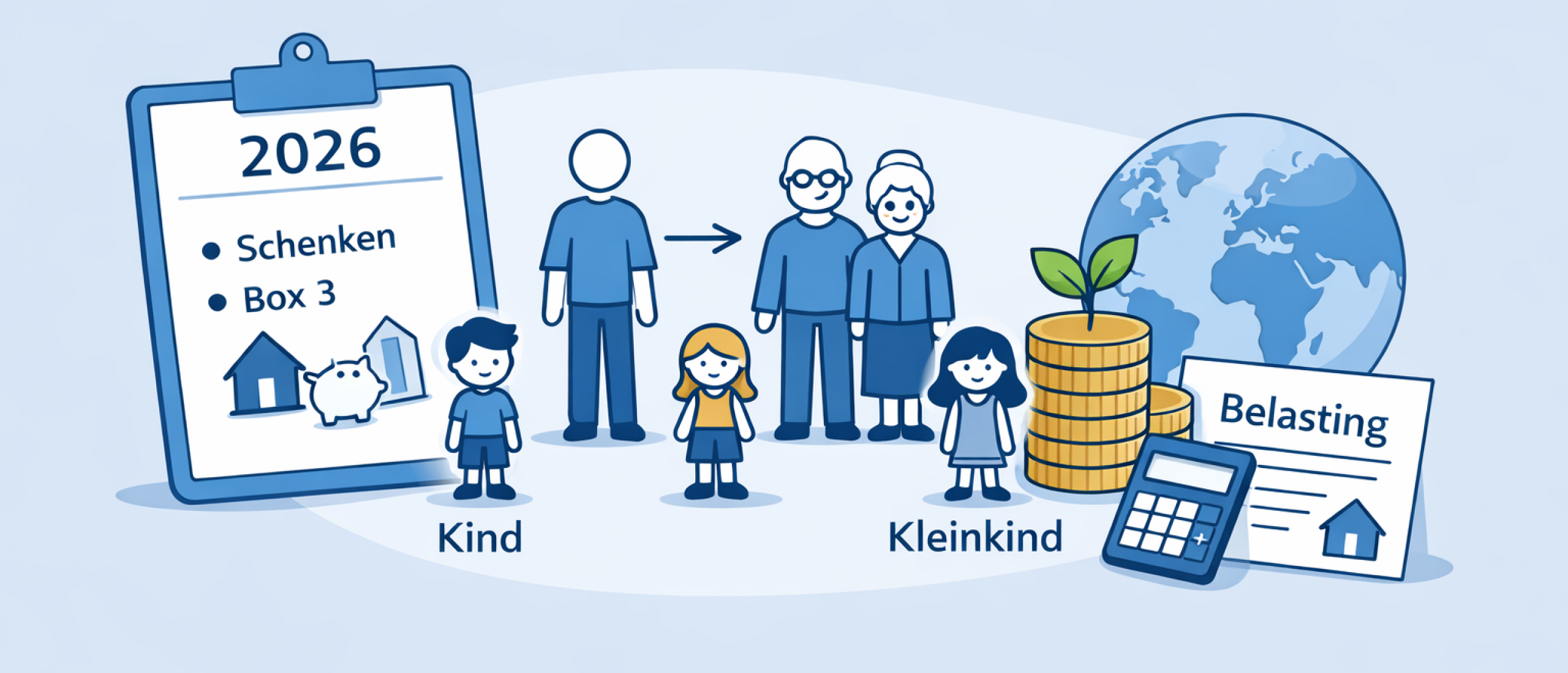 Beleggen voor kind of kleinkind 2026 – schenkbelasting en box 3 uitleg