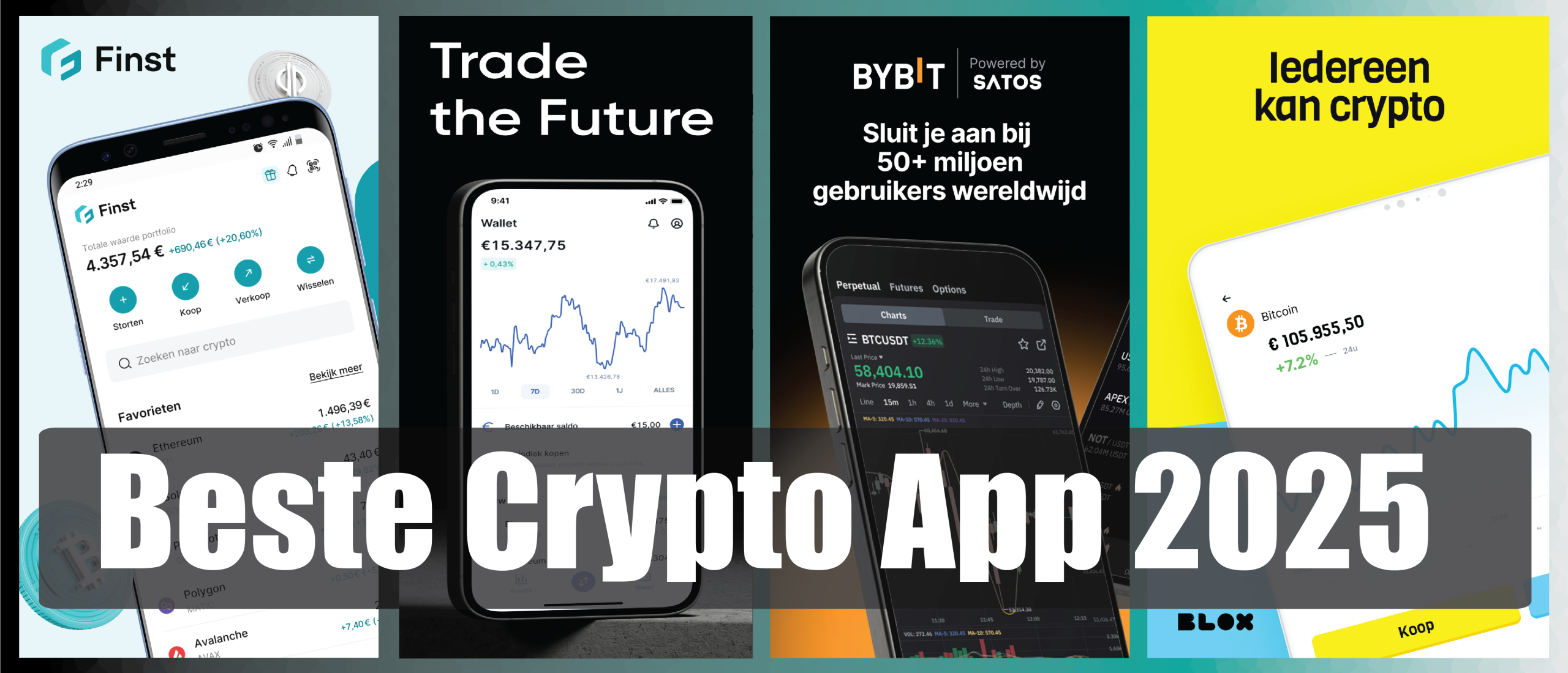 Beste crypto apps van 2025 vergeleken – Ontdek de veiligste, goedkoopste en gebruiksvriendelijkste crypto apps in Nederland voor staking, iDEAL-betalingen en altcoins.
