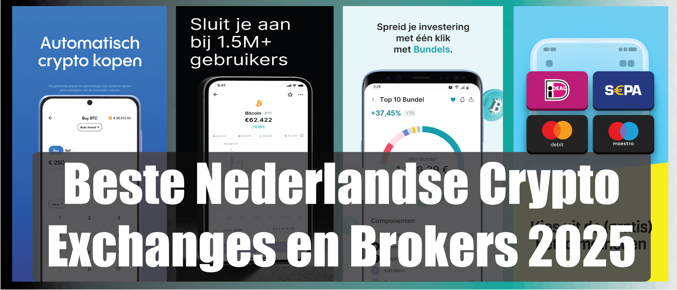 Vergelijk de beste Nederlandse crypto exchanges van 2025 – veilig, goedkoop en gebruiksvriendelijk handelen via Bitvavo, Finst, Coinmerce of BLOX met iDEAL en DNB-registratie.