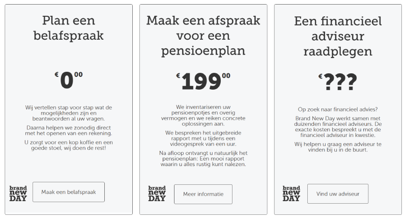 Boek een gratis belafspraak bij Brand New day met betrekking tot Pensioenopbouw