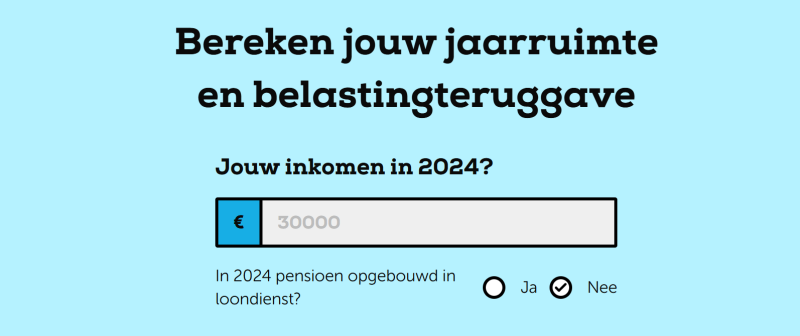 Bereken zelf je jaarruimte met de handige reken tool van BrightPensioen