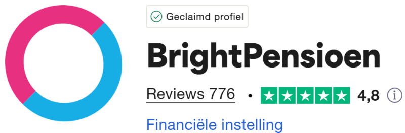 BrightPensioen Trustpilot Beoordeling – Ervaringen & Score 4,8 van de 5,0