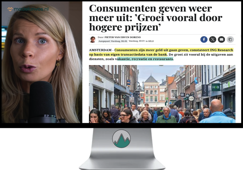 Artikel over Consumenten in Nederland die meer uitgeven