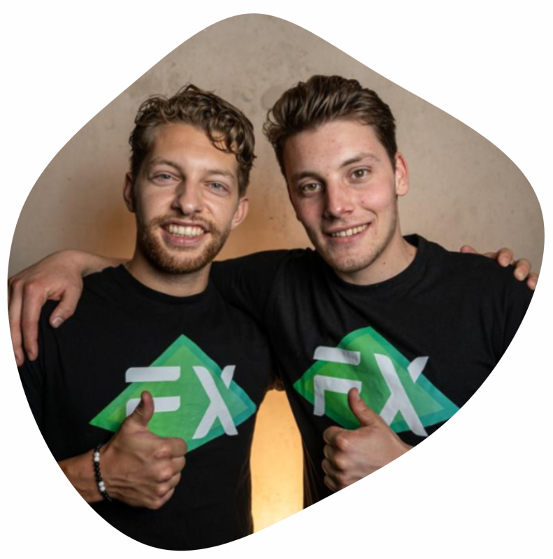 Enzo Konst en Daan Stevens Oprichters van FXminds Academy en community