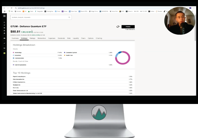 Welke ETF kopen, Defiance Quantum ETF (QTUM) samenstelling overzicht van ETF