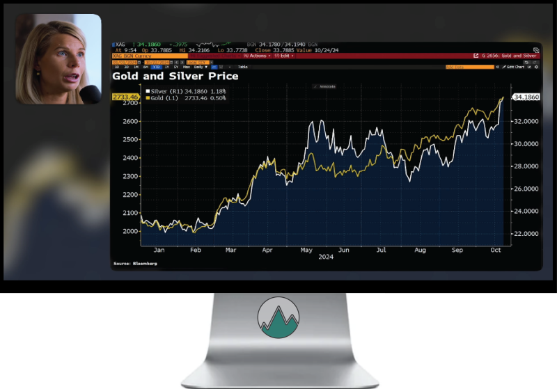 De goud zilver ratio prijs weergegeven in een grafiek