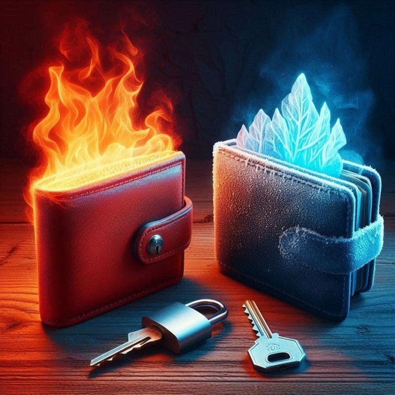 Wat is het verschil tussen een hot wallet en cold wallet?