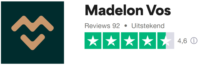 Madelon Vos en de uitstekende trustpilot score