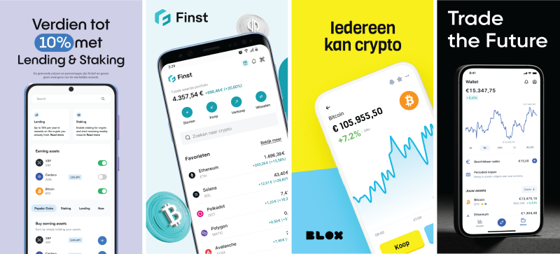Overzicht 2025: Vergelijk Bitvavo, Finst, Coinmerce en BLOX op kosten, functies, gebruiksgemak en veiligheid – vind de beste Nederlandse crypto broker voor jouw situatie.