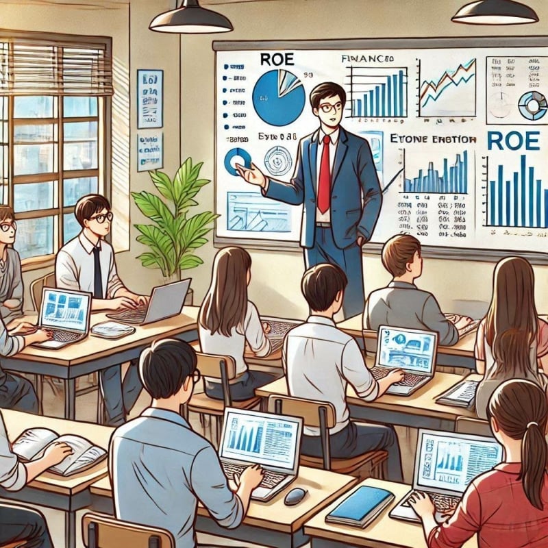 Return on Equity ROE uitleg voor klaslokaal met inzichten en voorbeelden