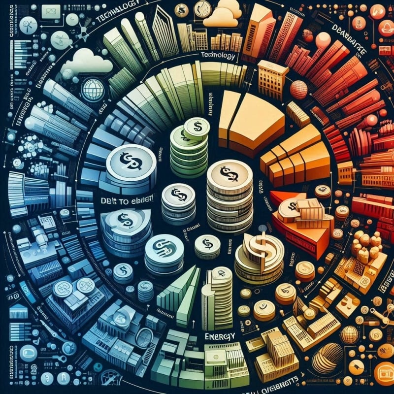 Sterke en Zwakke Punten van de Debt to EBITDA Ratio weergegeven in een taartdiagram