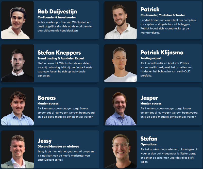 Het team van de WhatsNext Community