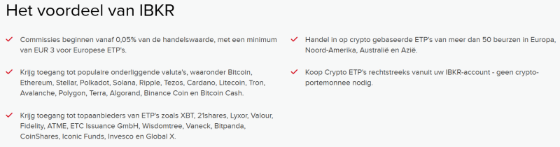 Overzicht alle voordelen van ETP's en Interactive Brokers