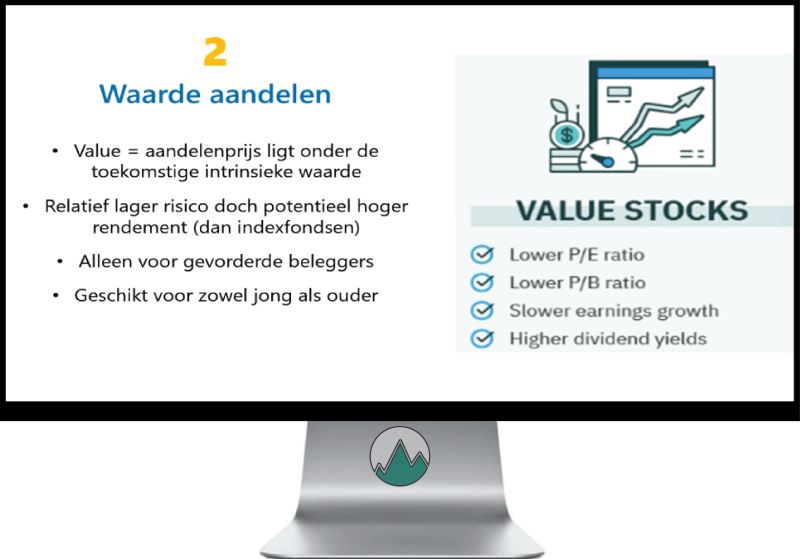 Belangrijkste elementen over Waarde Aandelen weergegeven in dit overzicht