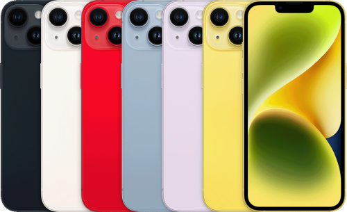 iPhone 14 in de verschillende kleuren