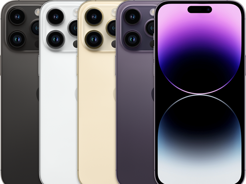 iPhone 14 Pro Max in de verschillende kleuren