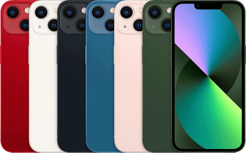 iPhone 13 in de verschillende kleuren