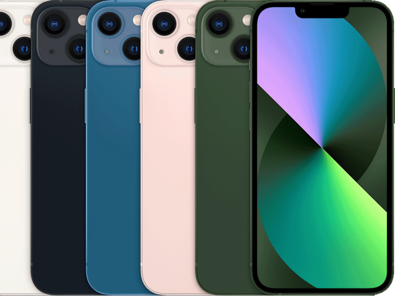 iPhone 13 in de verschillende kleuren