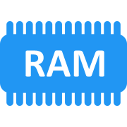Logo met een RAM (werkgeheugen) chip