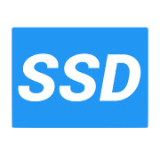 Logo van de SSD solid state drive