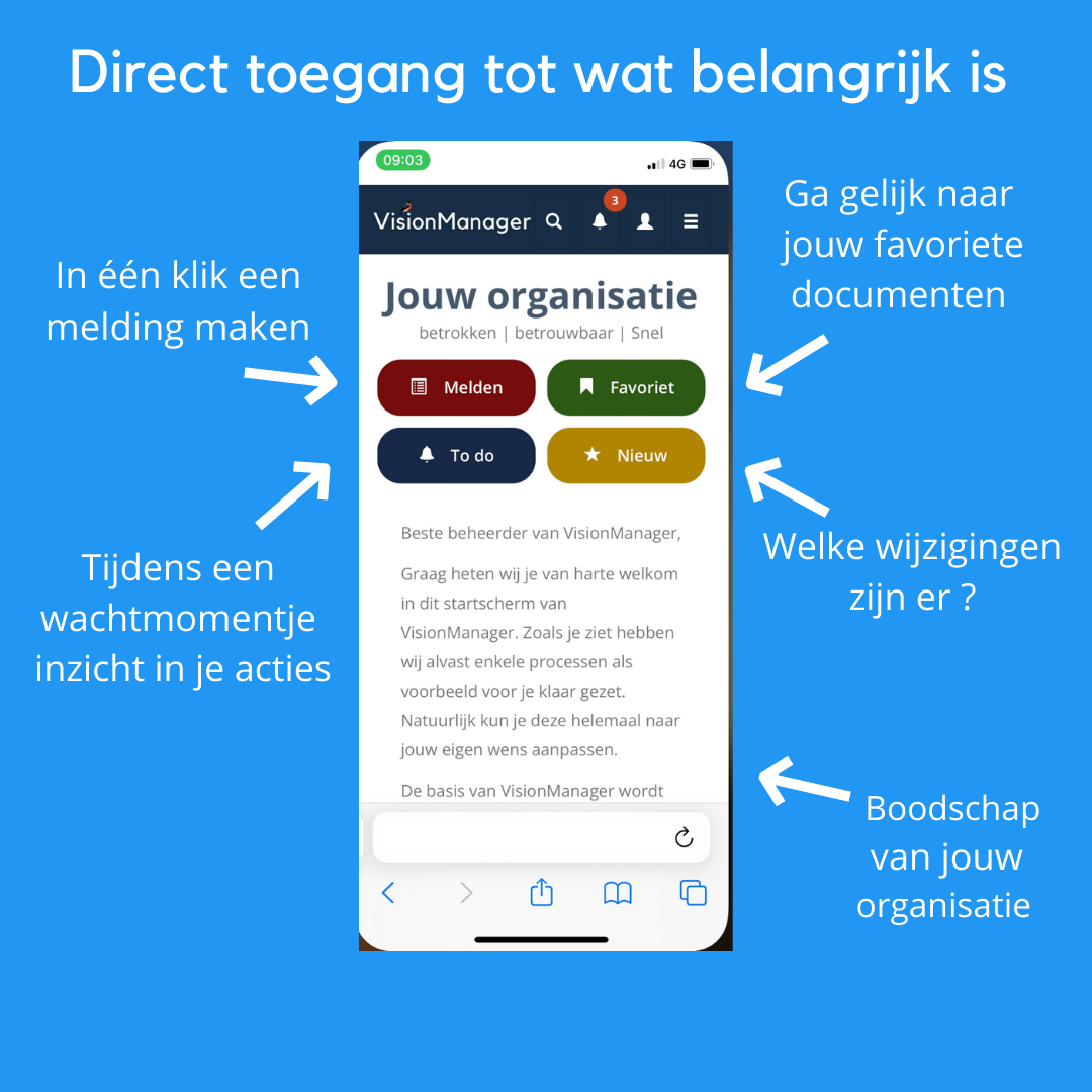 ISO 9001 mobiele toegang