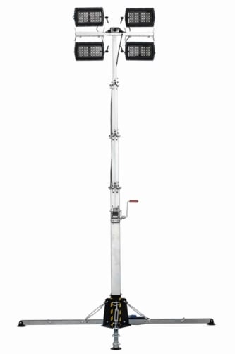 Stationaire MT lichtmast snel te installeren.