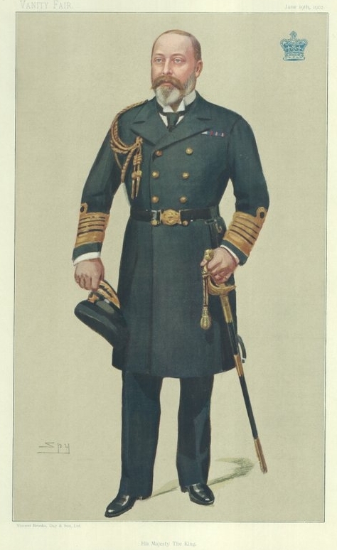 A painting of Edward VII by Spy