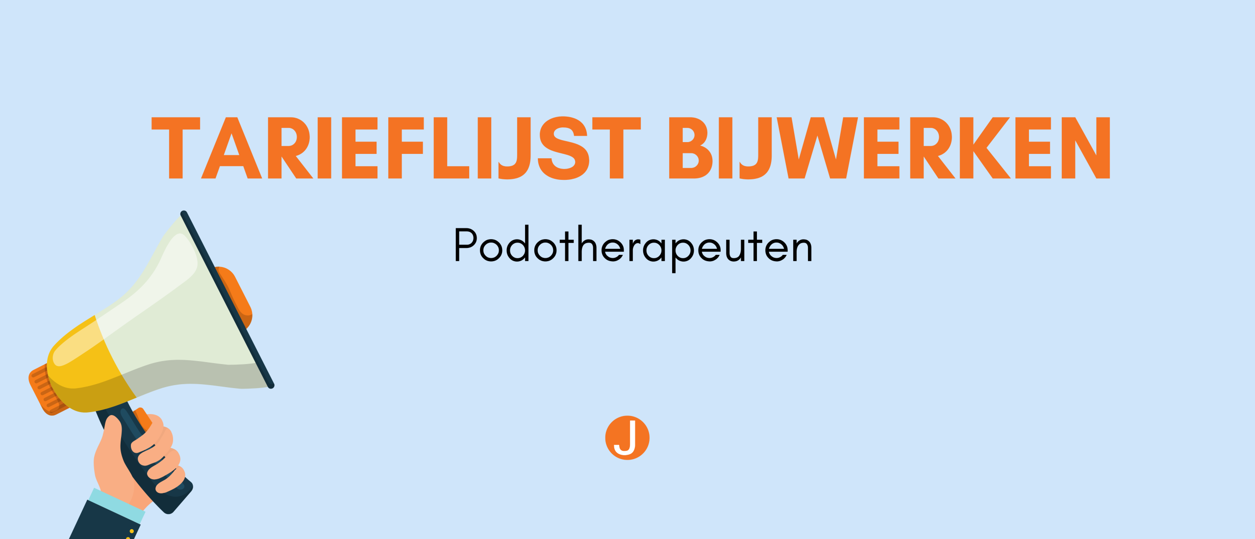 tarieflijst bijwerken Podotherapie