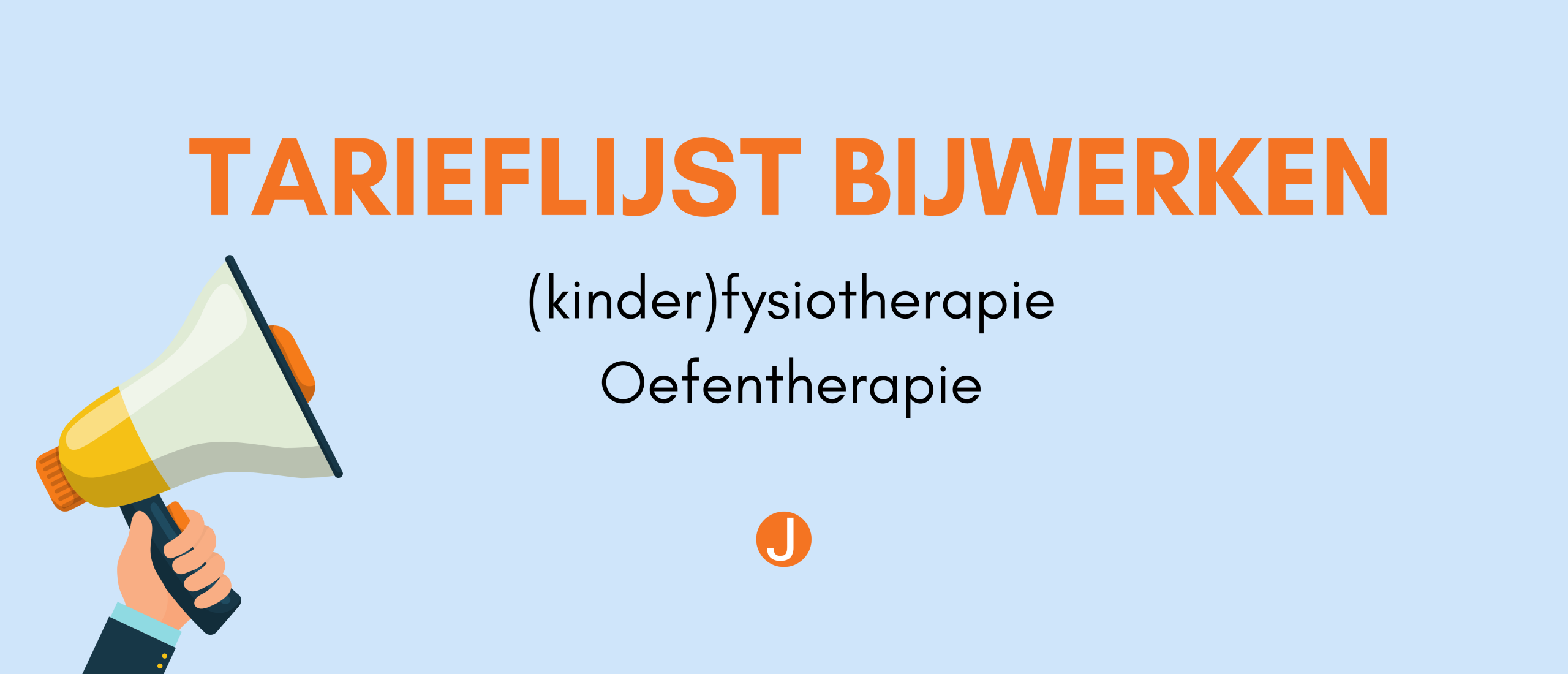 Tarieflijst bijwerken (kinder)fysiotherapie en oefentherapie