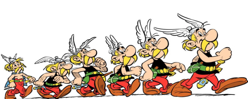 Leren van Asterix en Obelix