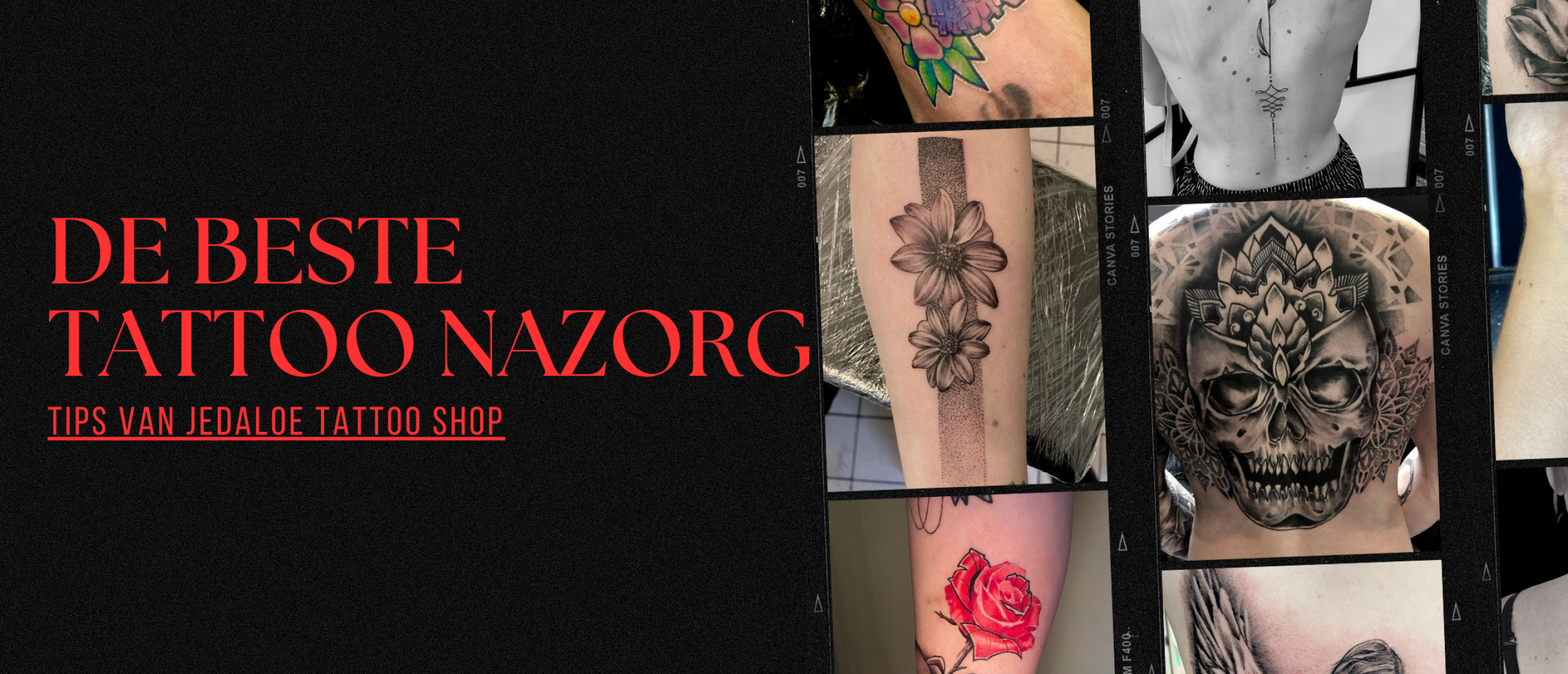 tips voor tattoo nazorg van jedaloe tattoo