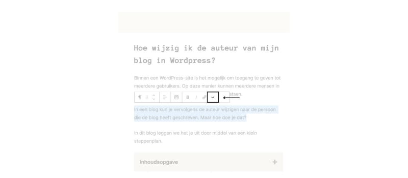 Hoe voeg je een doorgehaalde tekst toe in Wordpress?