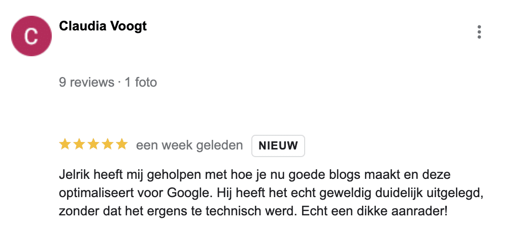 Review van Claudia Voogt