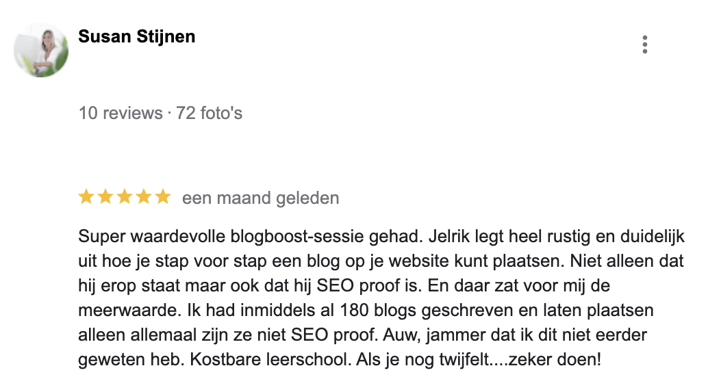 Review van Susan Stijnen