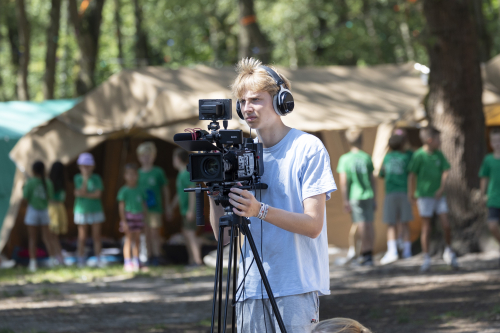 Videoteam aan het werk