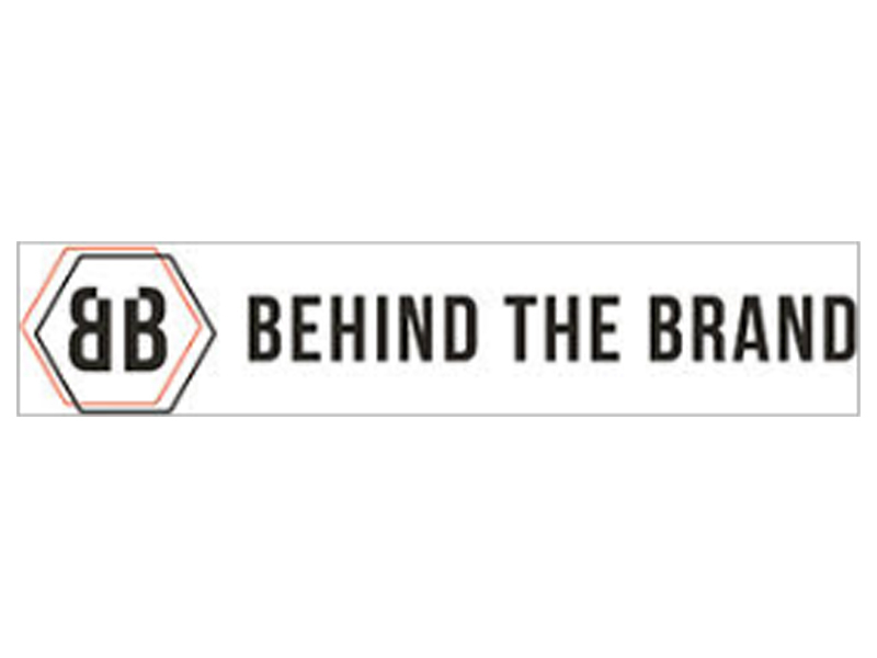 Logo behind the brand