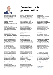 Recreeren in de gemeente Ede