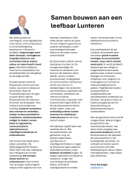 Samen bouwen aan een leefbaar Lunteren