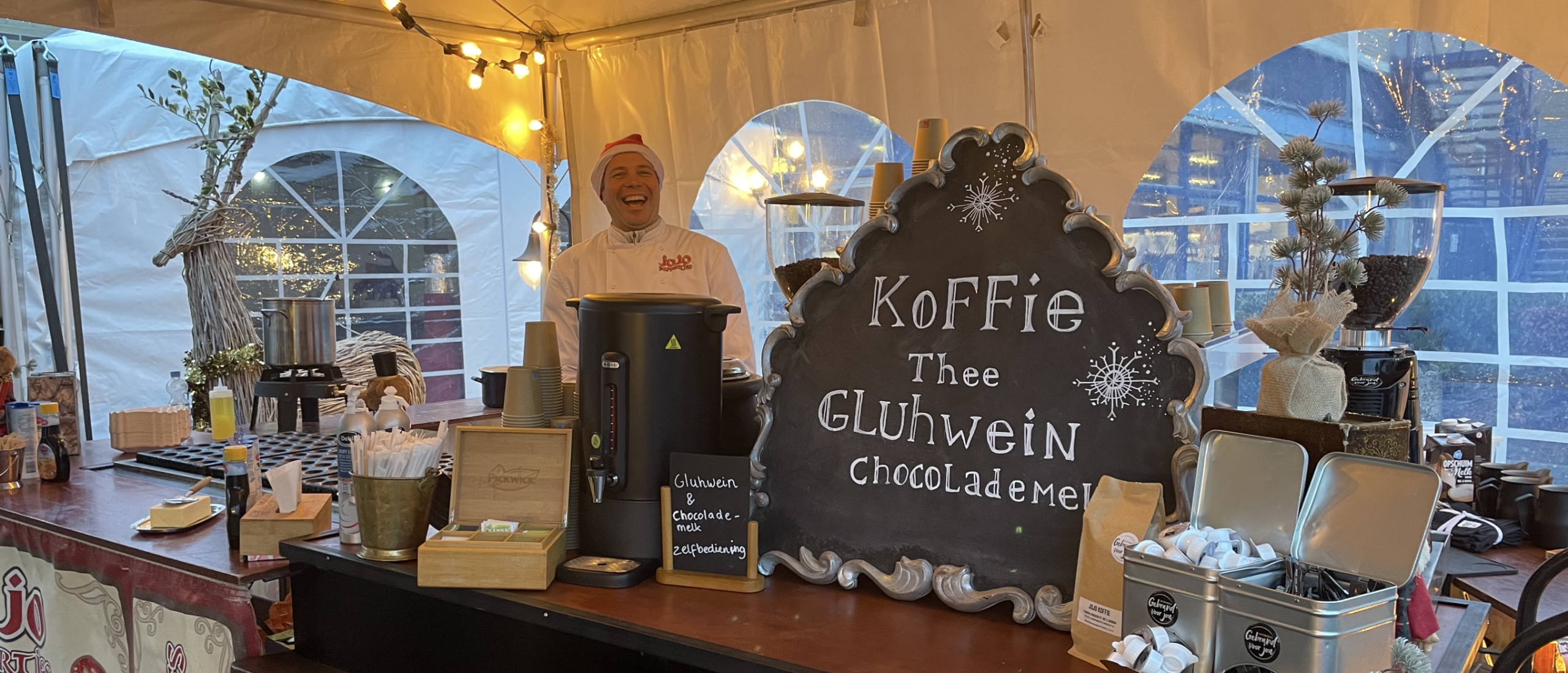 De leukste kerstborrel vier je met JoJo Poffertjes