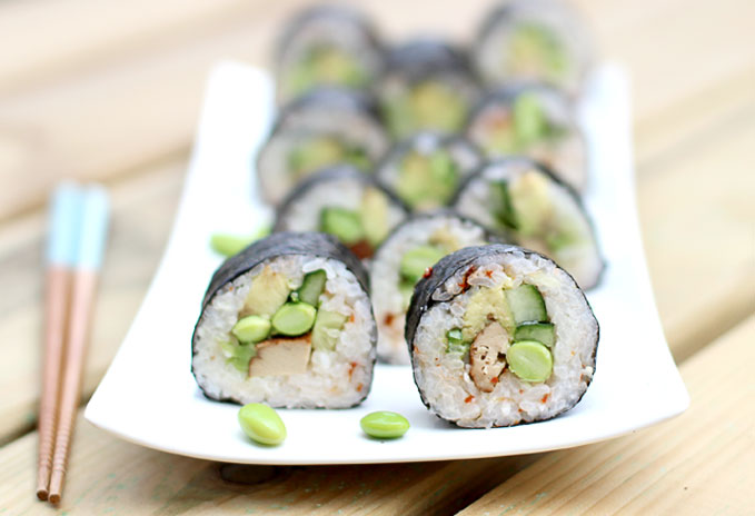 Sushi met Gember & Gerookte Tofu