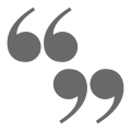 icoon quote teken voor testimonials reviews